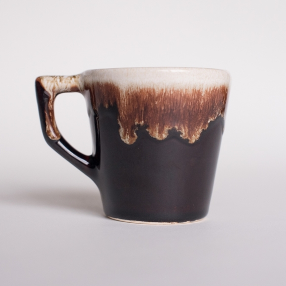 MCM Vintage, Pfaltzgraff Drip Glaze Mugs | Brown White Glaze - Picture 2 of 5